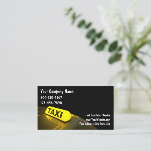 タクシー名刺 名刺 (スタンド正面)