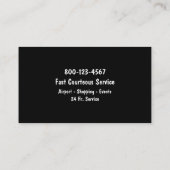 タクシー名刺（新規） 名刺 (裏面)