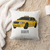 タクシー漫画イラストレーション クッション (ブランケット)