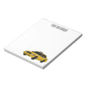 タクシー漫画イラストレーション ノートパッド (回転)