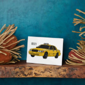 タクシー漫画イラストレーション フォトプラーク (側面)