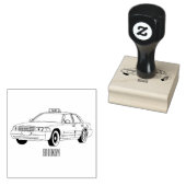 タクシー漫画イラストレーション ラバースタンプ (押印)