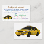 タクシー漫画イラストレーション 名刺 (正面/裏面)