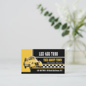 タクシー白黒黄 名刺 (スタンド正面)