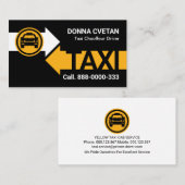 タクシー矢印ルートCABドライバ 名刺 (正面/裏面)