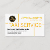 タクシー矢印経路指定運転者 名刺 (正面)