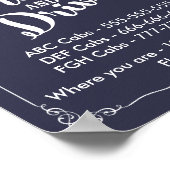 タクシー結婚の看板は飲まず運転しない ポスター (角)