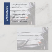 タクシー車のサービス業カード 名刺 (正面/裏面)