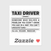 タクシー運転名詞定義運転専門家 シール (シート)