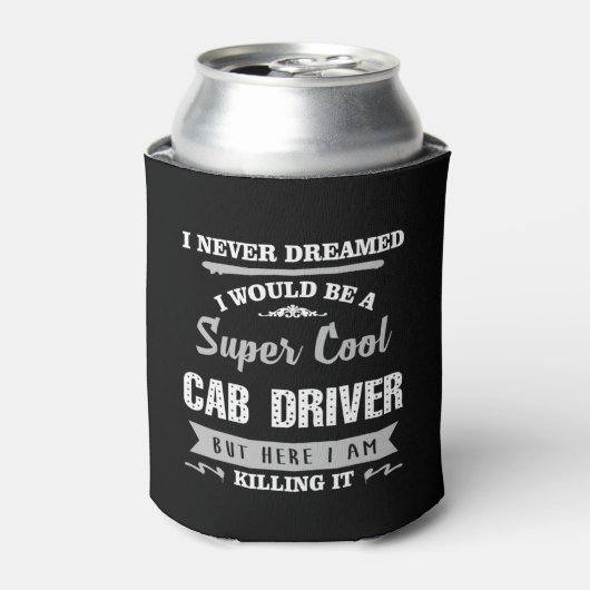 タクシー運転手がItユーモアノベルティ 缶クーラー (缶正面)