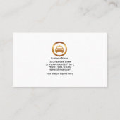 タクシー運転手のギアシフトシンプルクリエイティブタクシー 名刺 (裏面)