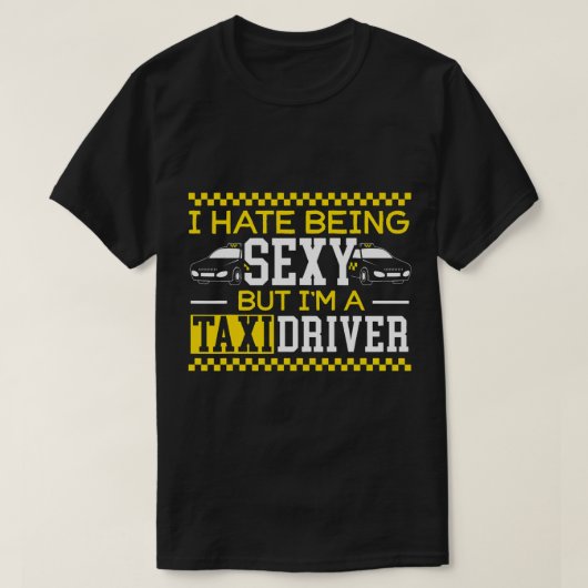 タクシー運転手のタクシー運転手Taxicabタクシー運転手 Tシャツ (デザイン正面)