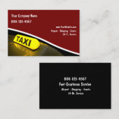 タクシー運転手のヨーロッパ人 名刺 (正面/裏面)