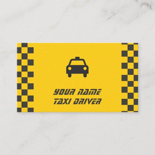 タクシー運転手の名刺 名刺 (正面)