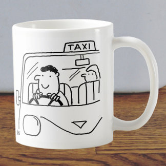 タクシー運転手の漫画 コーヒーマグカップ