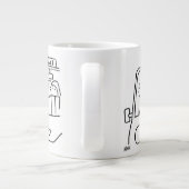 タクシー運転手の漫画 ジャンボコーヒーマグカップ (裏面)