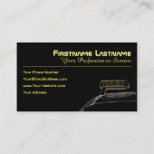 タクシー運転手の運転手として 名刺 (裏面)