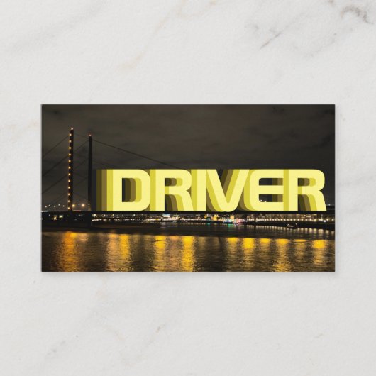 タクシー運転手の運転手として 名刺 (正面)