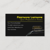 タクシー運転手の運転手の名刺 名刺 (裏面)