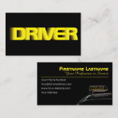 タクシー運転手の運転手の名刺 名刺 (正面/裏面)