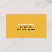 タクシー運転手サービス 名刺 (裏面)