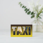 タクシー運転手タクシー運転手イエロータクシーシティスカイライン 名刺 (スタンド正面)