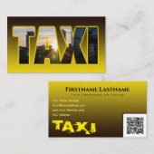 タクシー運転手タクシー運転手イエロータクシーシティスカイライン 名刺 (正面/裏面)