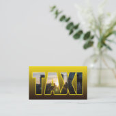 タクシー運転手タクシー運転手イエロータクシーシティスカイライン 名刺 (スタンド正面)