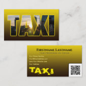 タクシー運転手タクシー運転手イエロータクシーシティスカイライン 名刺 (正面/裏面)