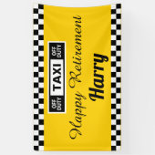 タクシー運転手ハッピーリタイアメントパーティー 横断幕 (縦)