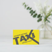 タクシー運転手プロフェッショナル用イエロータクシー 名刺 (スタンド正面)