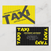タクシー運転手プロフェッショナル用イエロータクシー 名刺 (正面/裏面)