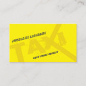 タクシー運転手プロフェッショナル用イエロータクシー 名刺 (正面)