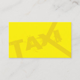 タクシー運転手プロフェッショナル用イエロータクシー 名刺