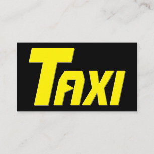 タクシー運転手プロフェッショナル用イエロータクシー 名刺