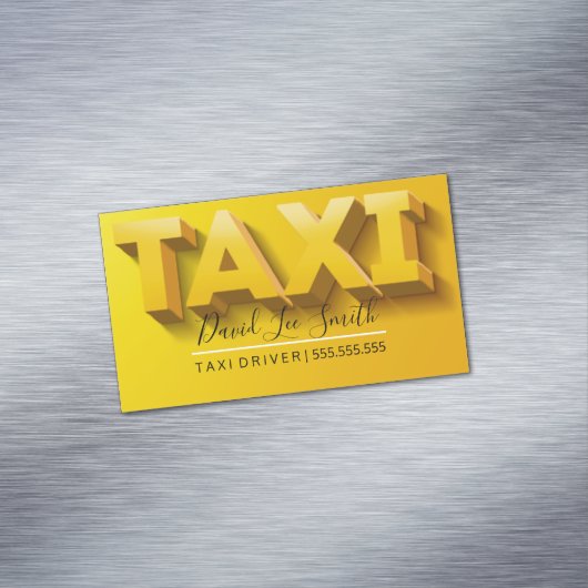 タクシー運転手/タクシーサービス マグネット名刺 (インサイチュ)