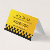 タクシー運転手/タクシーサービス 名刺 (裏面)