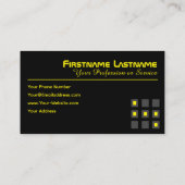 タクシー運転手・タクシー運転手シティ通りナビゲーター 名刺 (裏面)