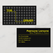タクシー運転手・タクシー運転手シティ通りナビゲーター 名刺 (正面/裏面)