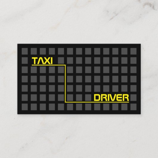 タクシー運転手・タクシー運転手シティ通りナビゲーター 名刺 (正面)