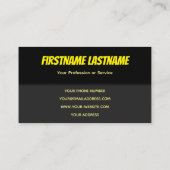 タクシー運転手・タクシー運転手シティ通りナビゲーター 名刺 (裏面)