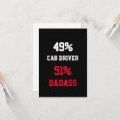 タクシー運転手 バッドアス カード (正面/裏面インサイチュ)