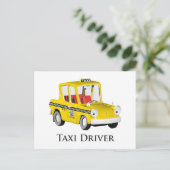 タクシー運転手 ポストカード (スタンド正面)