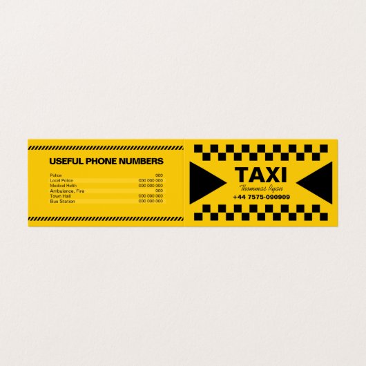 タクシー運転手 名刺 (外部フラット)