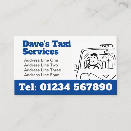 タクシー運転手 名刺 (正面)