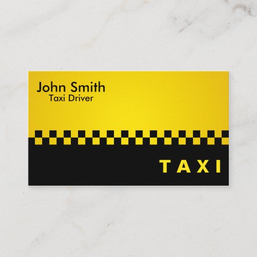 タクシー運転手-名刺 名刺 (正面)