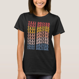 タクシー運転手Groovyレトロ Tシャツ