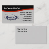 タクシー運送車両名刺類 名刺 (正面/裏面)