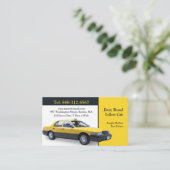 タクシー黄色いタクシーの名刺 名刺 (スタンド正面)