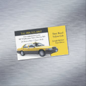 タクシー黄色いタクシー マグネット名刺 (インサイチュ)